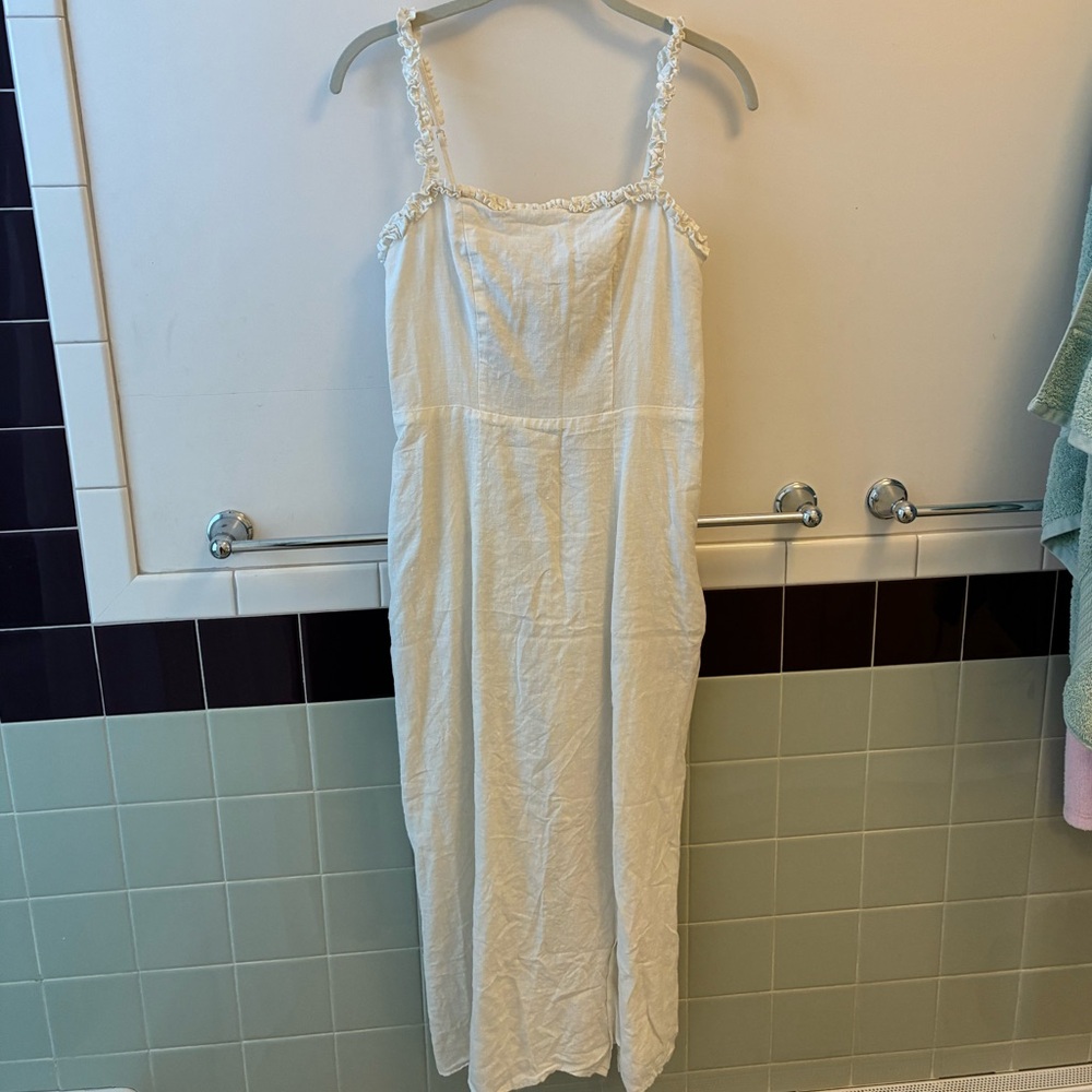 & Other Stories Ivory Linen Dress - New - Picture 2 of 8